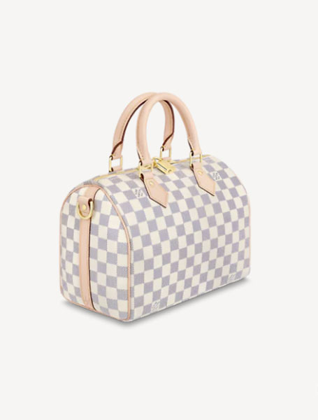 LV路易威登Damier Azur 帆布SPEEDY 25 手袋（配肩带）