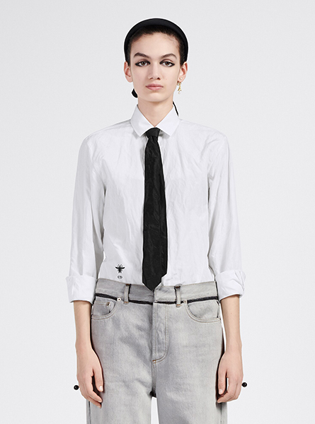 高仿Dior领带 迪奥A货配饰 领带 黑色桑蚕丝混纺面料C900