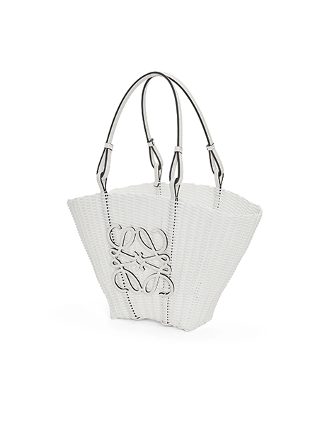 高仿罗意威女包|A货LOEWE包包 塑料和牛皮革美人鱼 Basket 手袋