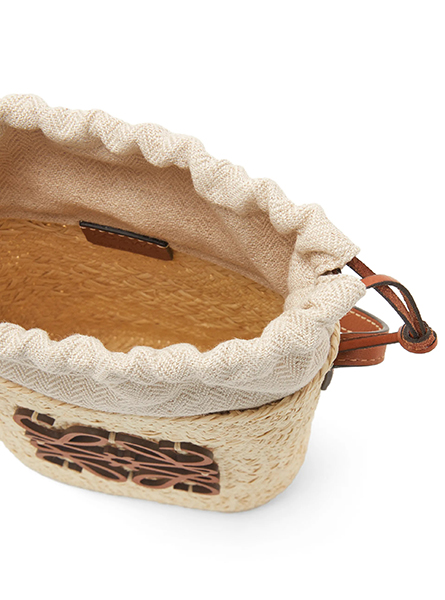 高仿罗意威|A货女包 Loewe罗意威 伊拉卡棕榈和牛皮革方形小袋