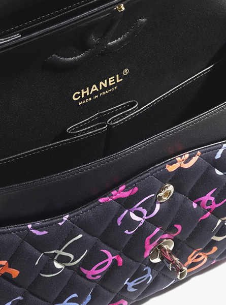 高仿Chanel女包 | 香奈儿2024新款包包 印花面料口盖包链条包