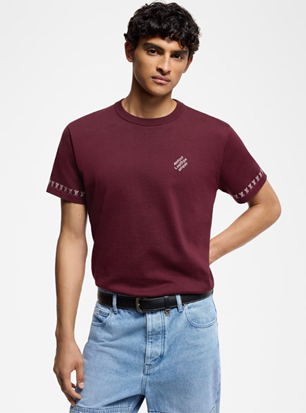 LV高仿男装 | 路易威登 A货服装  2025早春LV新款 棉质短袖圆领衫