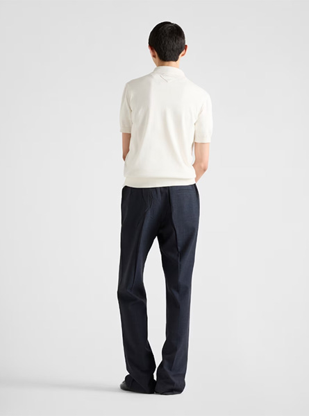 PRADA高仿男装 | 普拉达 A货服装  2025夏季PRADA新款 棉质Polo衫