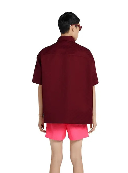 GUCCI高仿男装 | 古驰A货服装  2025夏季GUCCI新款 超大造型GG棉质衬衫