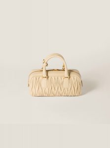 高仿MIUMIU包包 | A货缪缪包包 2025夏季MIUMIU新款 金盏花色Arcadie matelassé软羊革手袋
