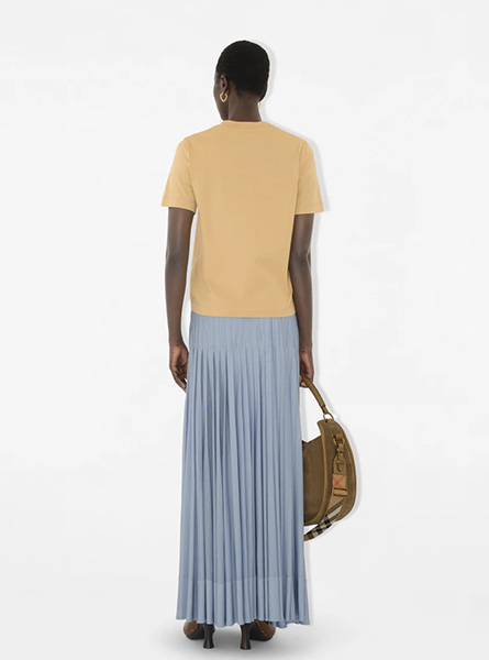 BURBERRY高仿女装 | 巴宝莉 A货服装 2025夏季BURBERRY新款 骑士印章棉质 T 恤衫
