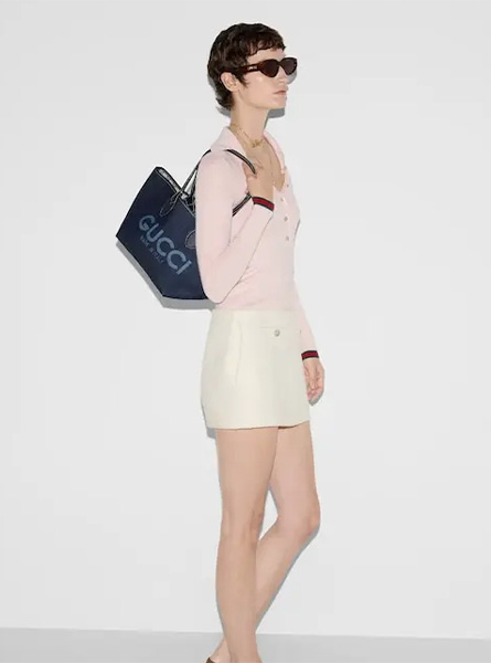 高仿GUCCI包包 | A货古驰女包 2025夏季GUCCI新款 Gucci Totissima系列小号双面托特包