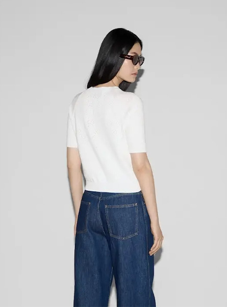 GUCCI高仿女装 | 古驰A货服装  2025夏季GUCCI新款 GG棉质圆领上衣