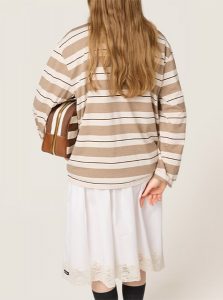 MIUMIU高仿女装 | 缪缪A货服装  2025夏季MIUMIU新款棉质针织Polo衫