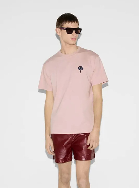 GUCCI高仿男装 | 古驰A货服装  2025夏季GUCCI新款 饰刺绣针织棉T恤