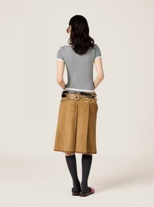 MIUMIU高仿女装 | 缪缪A货服装 2025夏季MIUMIU新款 蓝色Petit Bateau X Miu Miu 罗纹平针织T恤