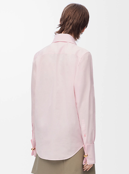 LOEWE高仿女装 | 罗意威A货服装  2025夏季LOEWE新款 棉质衬衫