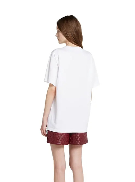 GUCCI高仿女装 | 古驰A货服装  2025夏季GUCCI新款 饰印花针织棉T恤
