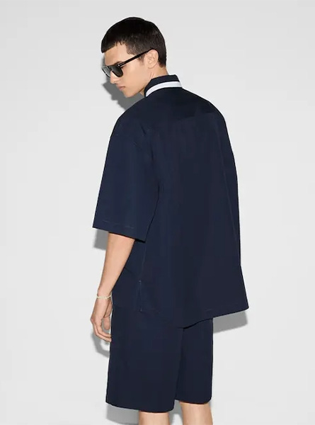 GUCCI高仿男装 | 古驰A货服装  2025夏季GUCCI新款 棉府绸衬衫