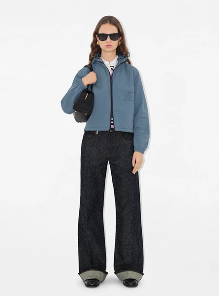 BURBERRY高仿女装 | 巴宝莉 A货服装 2025夏季BURBERRY新款 双面两穿短款格纹外套