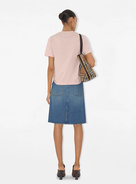 BURBERRY高仿女装 | 巴宝莉 A货服装 2025夏季BURBERRY新款 棉质 T 恤衫