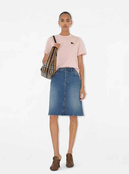 BURBERRY高仿女装 | 巴宝莉 A货服装 2025夏季BURBERRY新款 棉质 T 恤衫