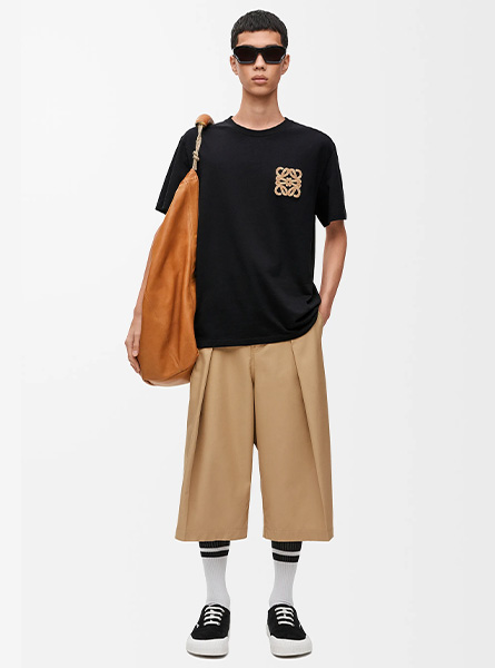 LOEWE高仿男装 | 罗意威A货服装  2025夏季LOEWE新款 棉质宽松版型 T 恤