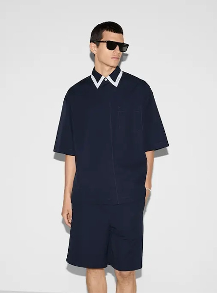 GUCCI高仿男装 | 古驰A货服装  2025夏季GUCCI新款 棉府绸衬衫