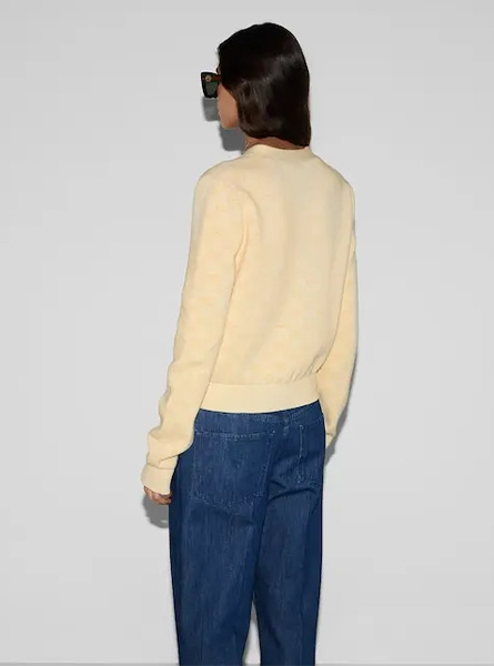 GUCCI高仿女装 | 古驰A货服装  2025夏季GUCCI新款 精棉GG提花针织开衫