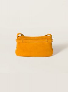 高仿MIUMIU包包 | A货缪缪包包 2025夏季MIUMIU新款 威士忌色 Aventure绒面皮革手袋