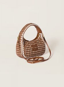 高仿MIUMIU包包 | A货缪缪包包 2025夏季MIUMIU新款 干邑色 Wander皮革手袋