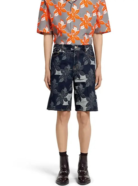 GUCCI高仿男装 | 古驰A货服装  2025夏季GUCCI新款 提花牛仔裤