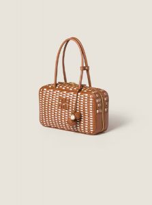 高仿MIUMIU包包 | A货缪缪包包 2025夏季MIUMIU新款 干邑色 Beau皮革手袋