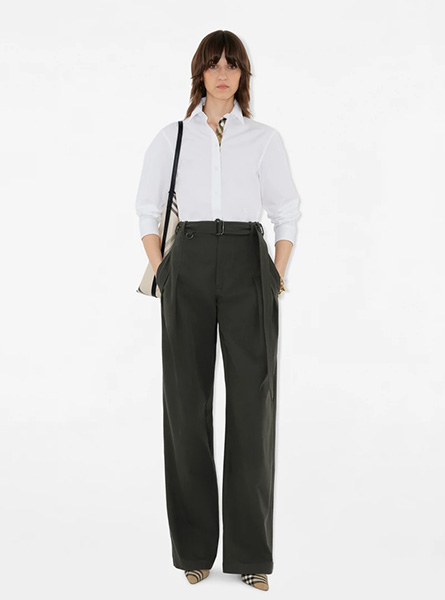 BURBERRY高仿女装 | 巴宝莉 A货服装 2025夏季BURBERRY新款 常规版型棉府绸衬衫