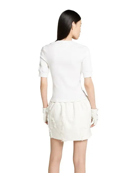 GUCCI高仿女装 | 古驰A货服装  2025夏季GUCCI新款 罗纹棉T恤