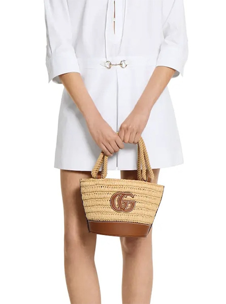 高仿GUCCI包包 | A货古驰女包 2025夏季GUCCI新款 迷你编织水桶包