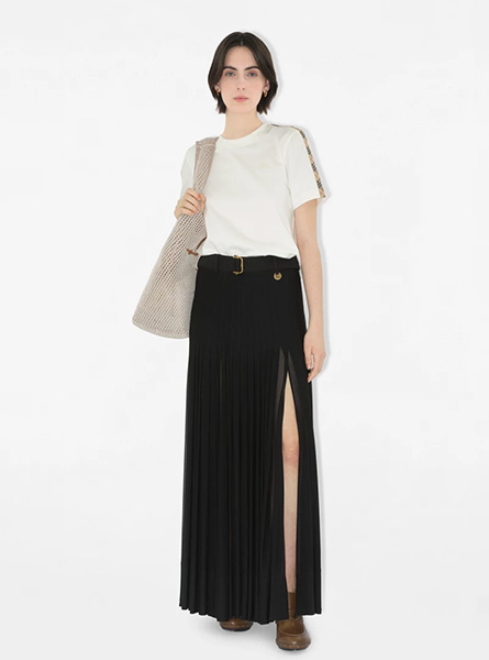 BURBERRY高仿女装 | 巴宝莉 A货服装 2025夏季BURBERRY新款 格纹装饰棉质 T 恤衫