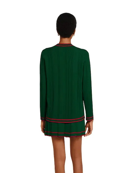 GUCCI高仿女装 | 古驰A货服装  2025夏季GUCCI新款 条纹滚边开衫