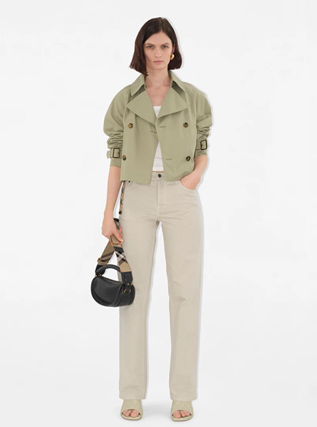 BURBERRY高仿女装 | 巴宝莉 A货服装  2025夏季BURBERRY新款 棉质混纺 Trench 外套
