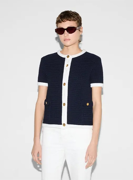 GUCCI高仿女装 | 古驰A货服装  2025夏季GUCCI新款 精细棉布开衫