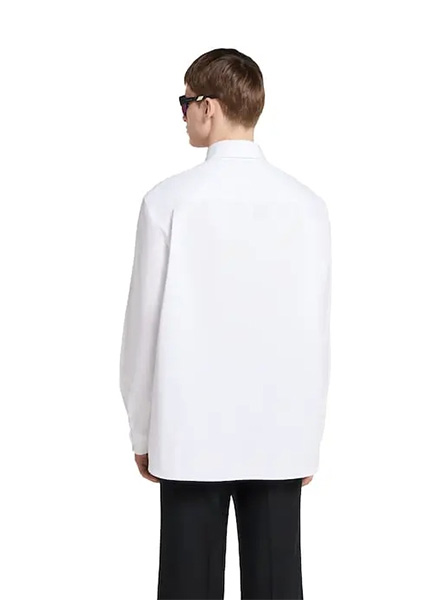 GUCCI高仿男装 | 古驰A货服装  2025夏季GUCCI新款 饰刺绣棉府绸衬衫