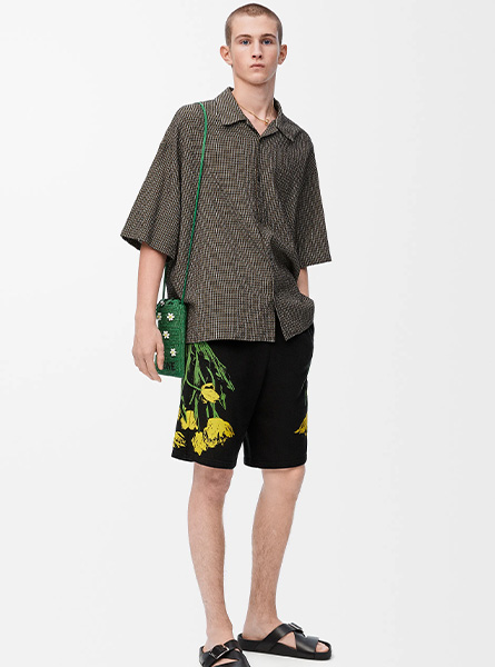 LOEWE高仿男装 | 罗意威A货服装  2025夏季LOEWE新款 棉质短裤
