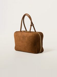 高仿MIUMIU包包 | A货缪缪包包 2025夏季MIUMIU新款 可可棕 绒面皮革Beau手袋