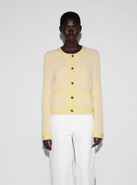 GUCCI高仿女装 | 古驰A货服装  2025夏季GUCCI新款 棉混纺针织开衫