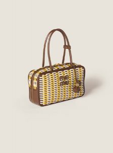 高仿MIUMIU包包 | A货缪缪包包 2025夏季MIUMIU新款 日光黄色Beau皮革手袋