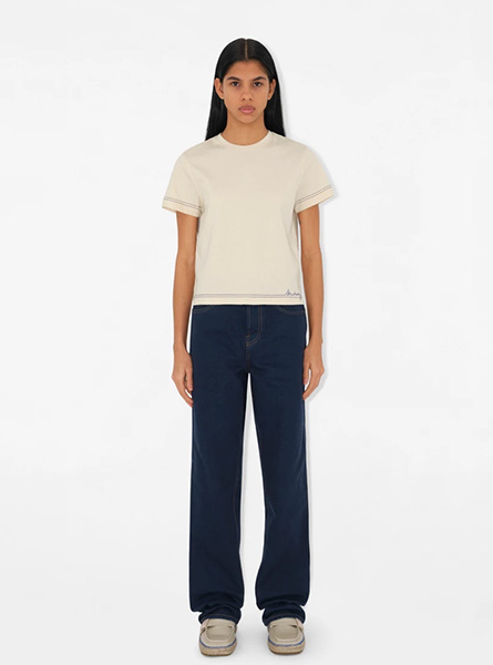BURBERRY高仿女装 | 巴宝莉 A货服装 2025夏季BURBERRY新款 方正版型棉质 T 恤衫