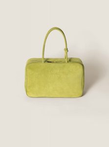 高仿MIUMIU包包 | A货缪缪包包 2025夏季MIUMIU新款 常春藤绿 绒面皮革Beau手袋