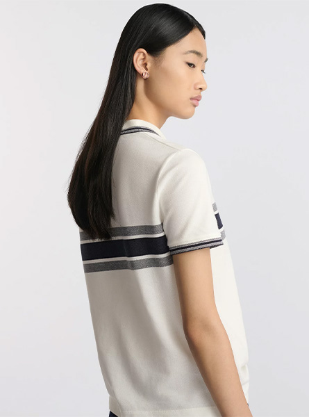 DIOR高仿女装 | 迪奥 A货服装  2025夏季DIOR新款 白色Polo 衫