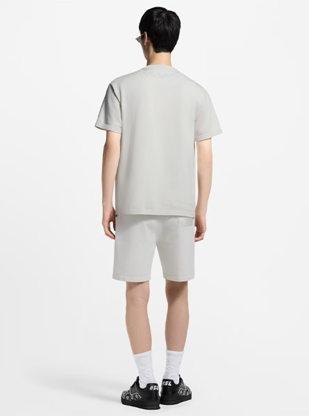 LV高仿男装 | 路易威登 A货服装  2025早秋LV新款 MONOGRAM 锦纶嵌饰 T 恤