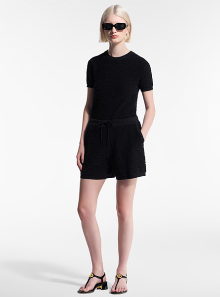 LV高仿女装 | 路易威登 A货服装  2025秋季LV新款 MONOGRAM 花卉毛巾布短裤