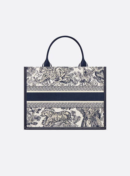 高仿DIOR包包 | A货迪奥女包 2025秋季DIOR新款 海军蓝中号 Book Tote 手袋