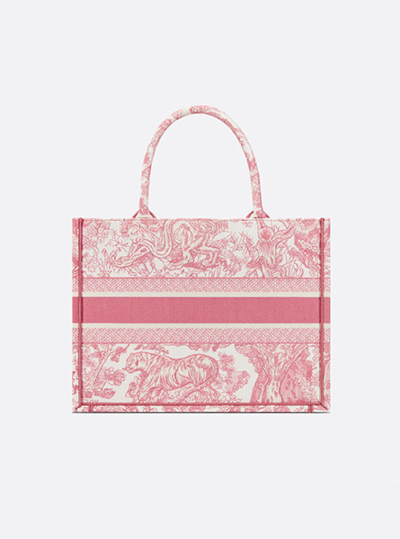 高仿DIOR包包 | A货迪奥女包 2025秋季DIOR新款 蓍草粉色中号 Book Tote 手袋