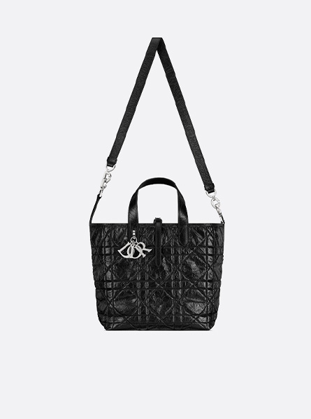 高仿DIOR包包 | A货迪奥女包 2025秋季DIOR新款 黑色中号 Dior Toujours 竖版手袋