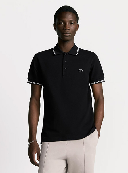 DIOR高仿男装 | 迪奥 A货服装  2025夏季DIOR新款 黑色Polo 衫