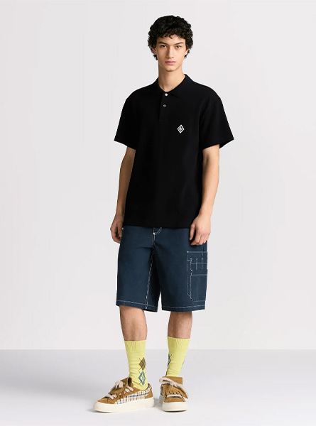 DIOR高仿男装 | 迪奥 A货服装  2025夏季DIOR新款 黑色Polo 衫